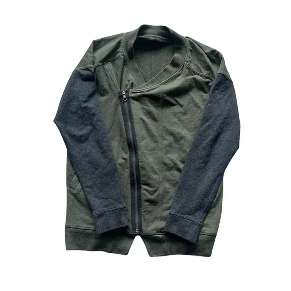 Lululemon Mula Bundle Wrap - Heathered Fatigue Green Gray Size 6 - Picture 7 of 12